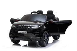 Range Rover Evoque 12V sort, 4x12V motorer, gummi hjul